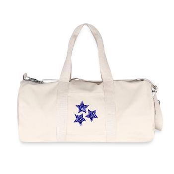 STAR. STARS. FEAST. ANNIVERSARY. CHRISTMAS - Recycled Canvas Sports Bag by Stanley/Stella - natural - Front