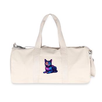 Cat - Recycled Canvas Sports Bag by Stanley/Stella - natural - Front