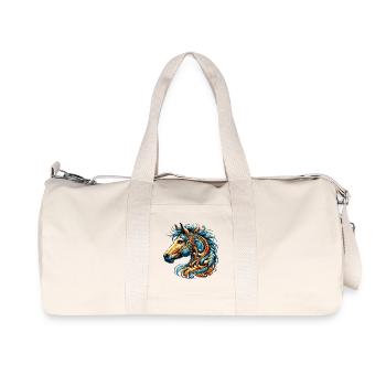 Cheval - Sac de sport en toile recyclée Stanley/Stella - blanc naturel - Devant