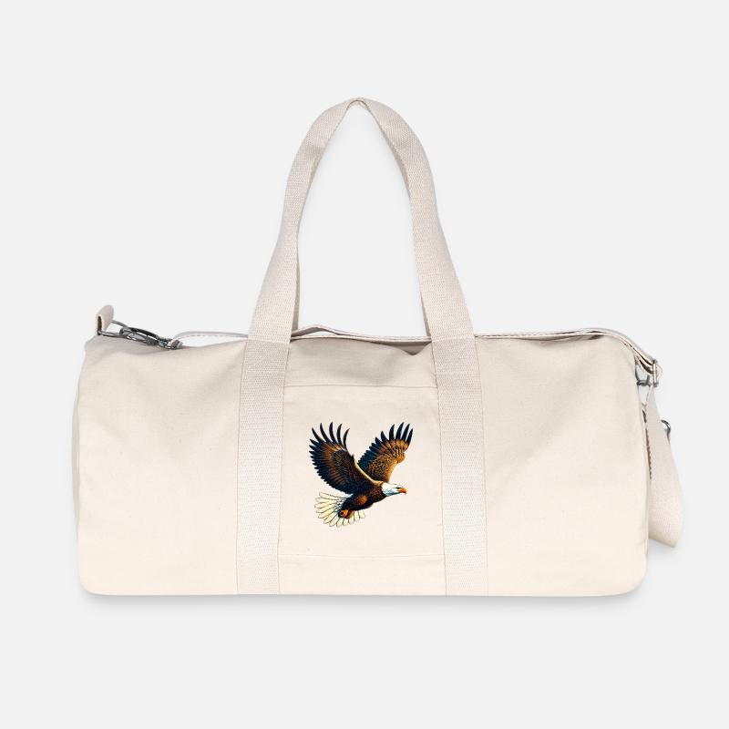 Adler - Recycelte Canvas-Sporttasche von Stanley/Stella - Naturweiß