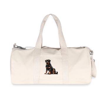 Rottweiler - Recycelte Canvas-Sporttasche von Stanley/Stella - Naturweiß - Vorne