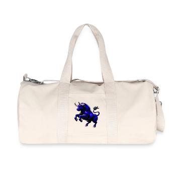 Stier - Recycelte Canvas-Sporttasche von Stanley/Stella - Naturweiß - Vorne