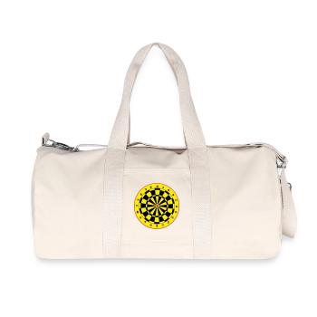 Darts, darts, darts, stickers, dartboard - Recycled Canvas Sports Bag by Stanley/Stella - natural - Front