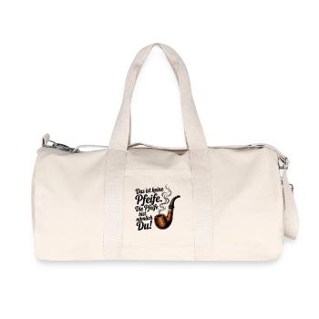 Du bist die Pfeife - Recycelte Canvas-Sporttasche von Stanley/Stella - Naturweiß - Vorne