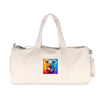 Koala - Recycelte Canvas-Sporttasche von Stanley/Stella - Naturweiß - Vorne