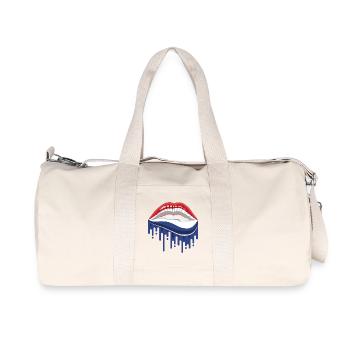 Colorful American Flag Toy - Recycled Canvas Sports Bag by Stanley/Stella - natural - Front