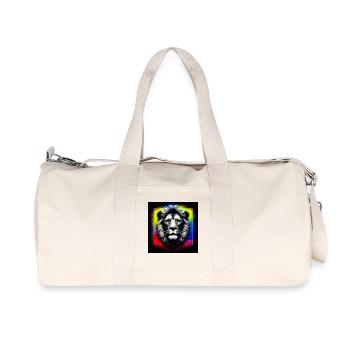 lion - Recycled Canvas Sports Bag by Stanley/Stella - natural - Front