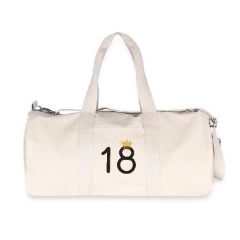 18 - Recycled Canvas Sports Bag by Stanley/Stella - natural - Front