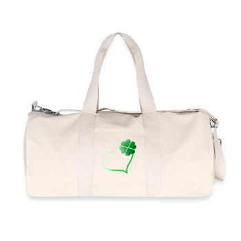Cœur chanceux - Sac de sport en toile recyclée Stanley/Stella - blanc naturel - Devant