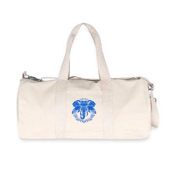 Éléphant boxeur - Sac de sport en toile recyclée Stanley/Stella - blanc naturel - Devant