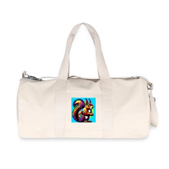 squirrel - Recycled Canvas Sports Bag by Stanley/Stella - natural - Front