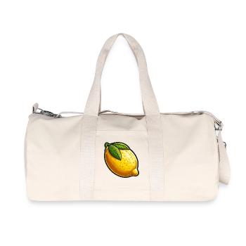 Zitrone Natürliche Illustration - Recycelte Canvas-Sporttasche von Stanley/Stella - Naturweiß - Vorne