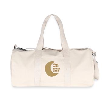 Stay Wild Moon Child - Recycelte Canvas-Sporttasche von Stanley/Stella - Naturweiß - Vorne