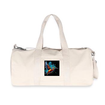 martin-pêcheur - Sac de sport en toile recyclée Stanley/Stella - blanc naturel - Devant