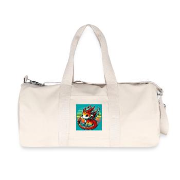 dragon - Recycled Canvas Sports Bag by Stanley/Stella - natural - Front