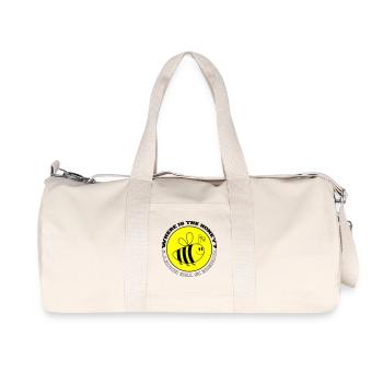 Abeille Où est le miel ? - Sac de sport en toile recyclée Stanley/Stella - blanc naturel - Devant