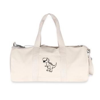 Cute dinosaur - Recycled Canvas Sports Bag by Stanley/Stella - natural - Front