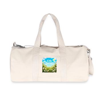 O My Daisies Field Print - Recycled Canvas Sports Bag by Stanley/Stella - natural - Front