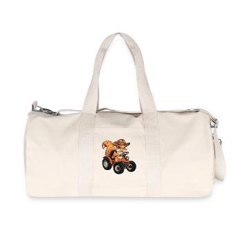 Écureuil Éleveur de Tracteurs - Sac de sport en toile recyclée Stanley/Stella - blanc naturel - Devant