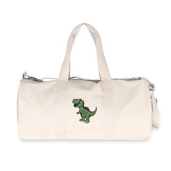 Dinosaur - Recycled Canvas Sports Bag by Stanley/Stella - natural - Front