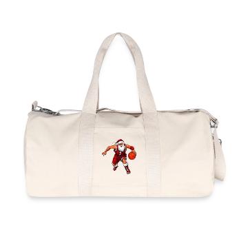 Basketball Players Christmas - Recycled Canvas Sports Bag by Stanley/Stella - natural - Front