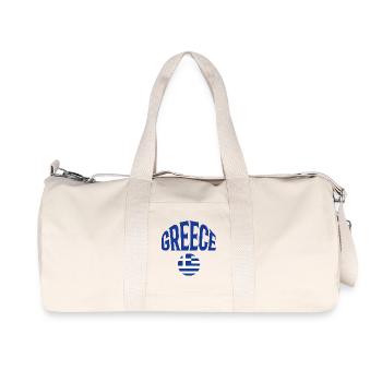 Greece - Recycled Canvas Sports Bag by Stanley/Stella - natural - Front