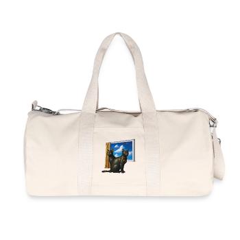 EGYPTIAN CATS - animals - Recycled Canvas Sports Bag by Stanley/Stella - natural - Front