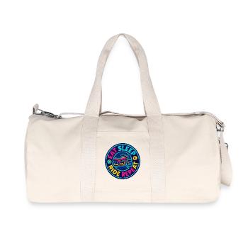 Eat, Sleep Ride Repeat – Motorrad – Biker - Recycelte Canvas-Sporttasche von Stanley/Stella - Naturweiß - Vorne