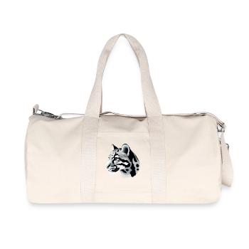 Clouded leopard - Recycled Canvas Sports Bag by Stanley/Stella - natural - Front