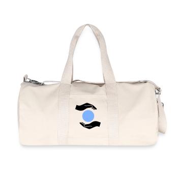 Hands Protection Ball World - Recycled Canvas Sports Bag by Stanley/Stella - natural - Front