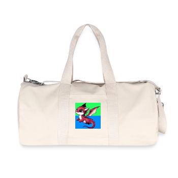 Drache - Recycelte Canvas-Sporttasche von Stanley/Stella - Naturweiß - Vorne