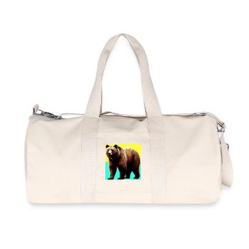 ours - Sac de sport en toile recyclée Stanley/Stella - blanc naturel - Devant