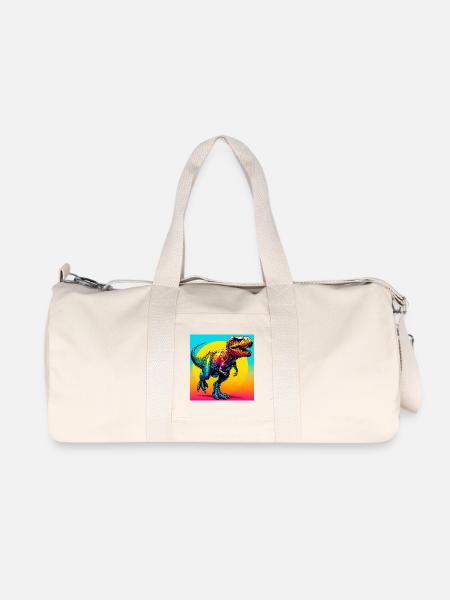 dinosaure - Sac de sport en toile recyclée Stanley/Stella - blanc naturel