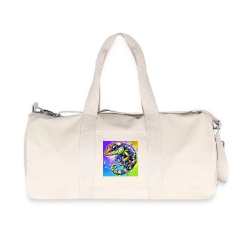 Gecko - Recycelte Canvas-Sporttasche von Stanley/Stella - Naturweiß - Vorne