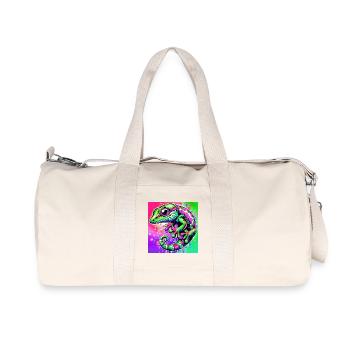 Gecko - Recycelte Canvas-Sporttasche von Stanley/Stella - Naturweiß - Vorne