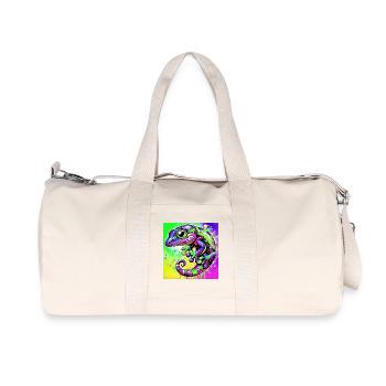 Gecko - Sac de sport en toile recyclée Stanley/Stella - blanc naturel - Devant