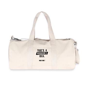 C’est une idée horrible de quelle heure - Sac de sport en toile recyclée Stanley/Stella - blanc naturel - Devant