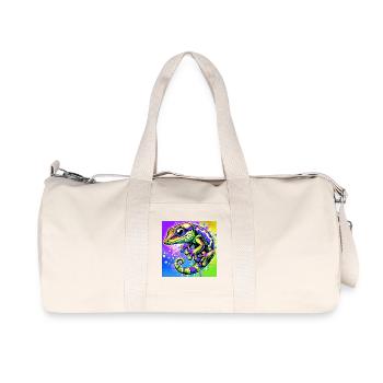 Gecko - Sac de sport en toile recyclée Stanley/Stella - blanc naturel - Devant