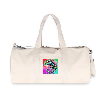 Gecko - Recycelte Canvas-Sporttasche von Stanley/Stella - Naturweiß - Vorne