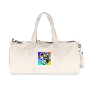 Gecko - Recycelte Canvas-Sporttasche von Stanley/Stella - Naturweiß - Vorne