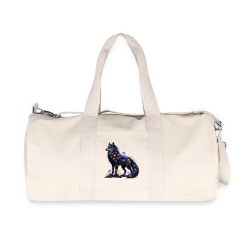 Loup de nuit dans la magie des couleurs de champignon - Sac de sport en toile recyclée Stanley/Stella - blanc naturel - Devant