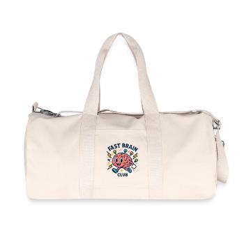 Club de l’Esprit Rapide - Sac de sport en toile recyclée Stanley/Stella - blanc naturel - Devant