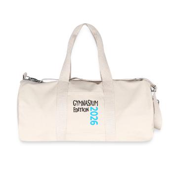 Gymnasium 2026 - Recycelte Canvas-Sporttasche von Stanley/Stella - Naturweiß - Vorne