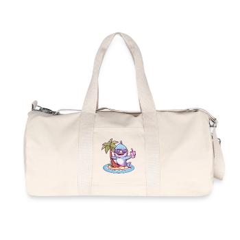 Palmier d’été requin - Sac de sport en toile recyclée Stanley/Stella - blanc naturel - Devant