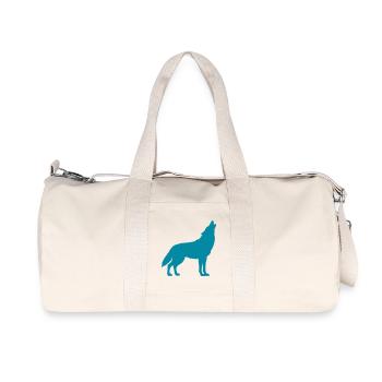 Silhouette de loup - Sac de sport en toile recyclée Stanley/Stella - blanc naturel - Devant