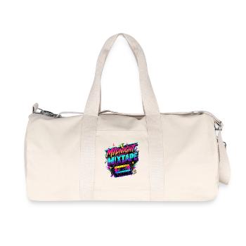 Midnight Mixtape années 80 - Sac de sport en toile recyclée Stanley/Stella - blanc naturel - Devant