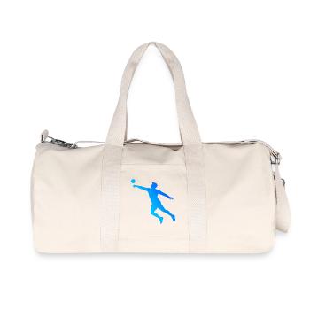 Idée de cadeau pour jouer au ballon au poing et un athlète de balle - Sac de sport en toile recyclée Stanley/Stella - blanc naturel - Devant