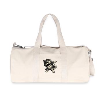 Dabbing Keeshond im Comic Stil - Recycelte Canvas-Sporttasche von Stanley/Stella - Naturweiß - Vorne