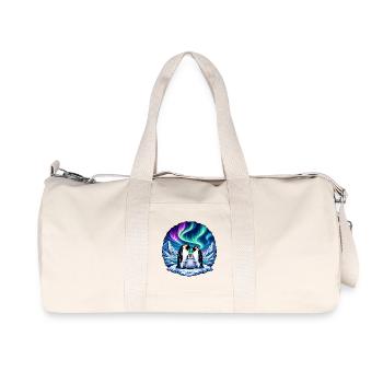 AuroraPinguine am Eisland - Recycled Canvas Sports Bag by Stanley/Stella - natural - Front