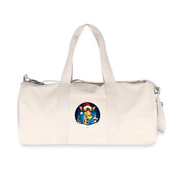 Giraffen Weihnachten - Recycelte Canvas-Sporttasche von Stanley/Stella - Naturweiß - Vorne